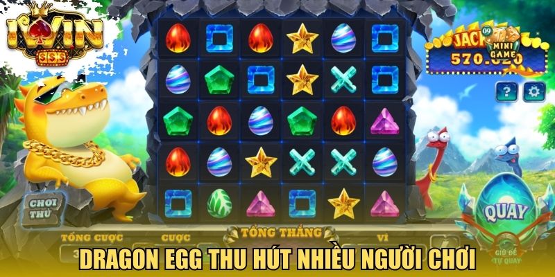 Game Dragon Egg tại Iwinclub thu hút nhiều người chơi
